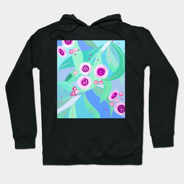 Gum flower digital painting Hoodie by EveiArt